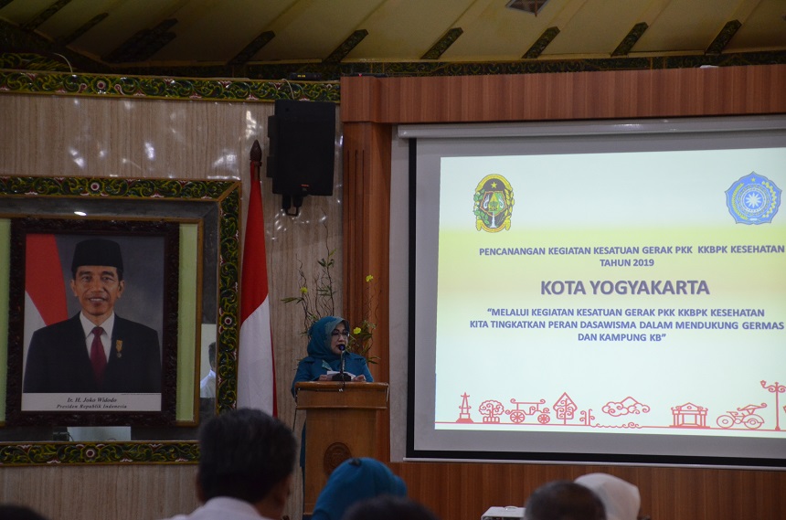 Pencanangan Kegiataan Kesatuan Gerak PKK Tingkat Kota Yogyakarta