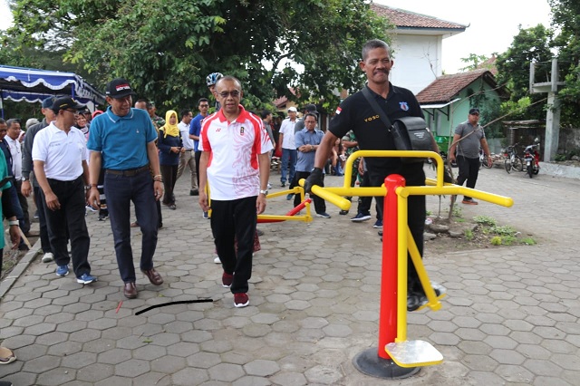 Sehat Tidak Harus Mahal, Kini di Lapangan Karang Kotagede Bisa Fitness Gratis