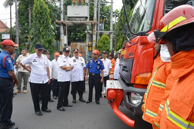 Wawali Cek Kendaraan Dinas Penanggulangan Bencana