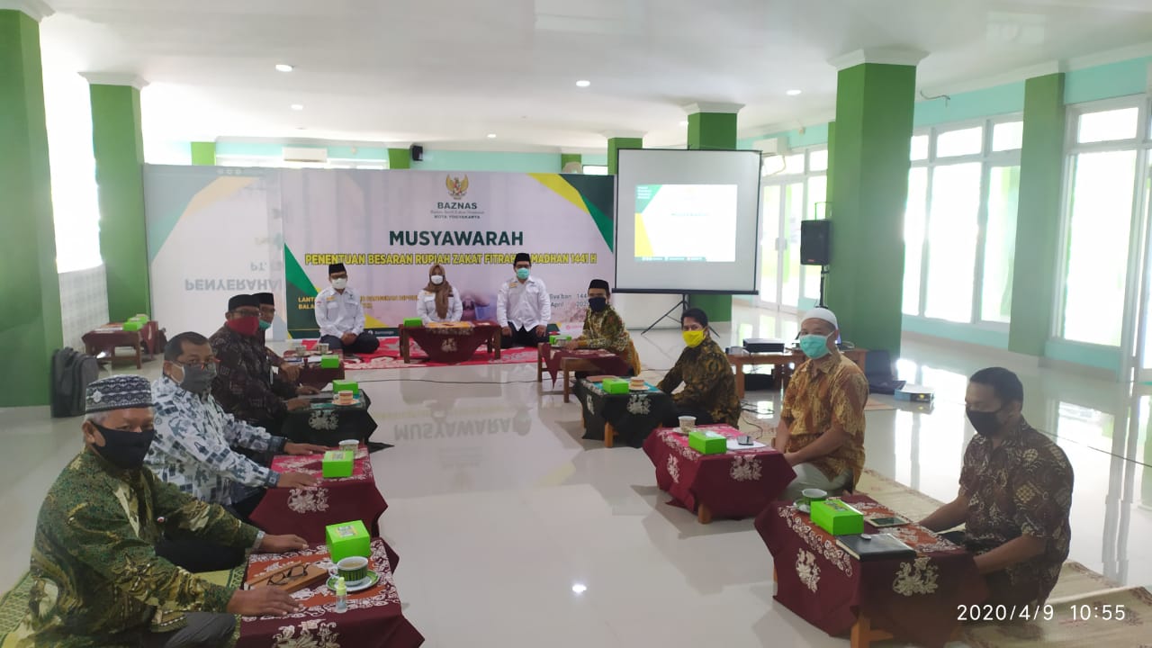 Baznas Kota Yogyakarta Tetapkan Zakat Fitrah Ramadhan 2020/1441 Sebesar Rp.30.000 dan Fidyah Rp.7.500