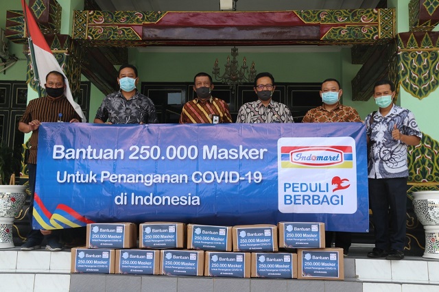 Walikota Apresiasi Bantuan Masker Indomaret