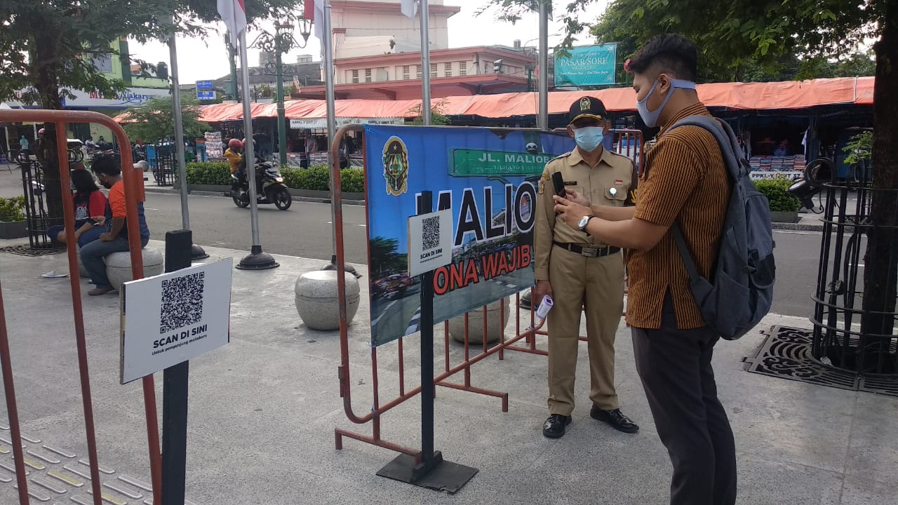 Masuk Malioboro, Pengunjung Wajib Pindai Barcode