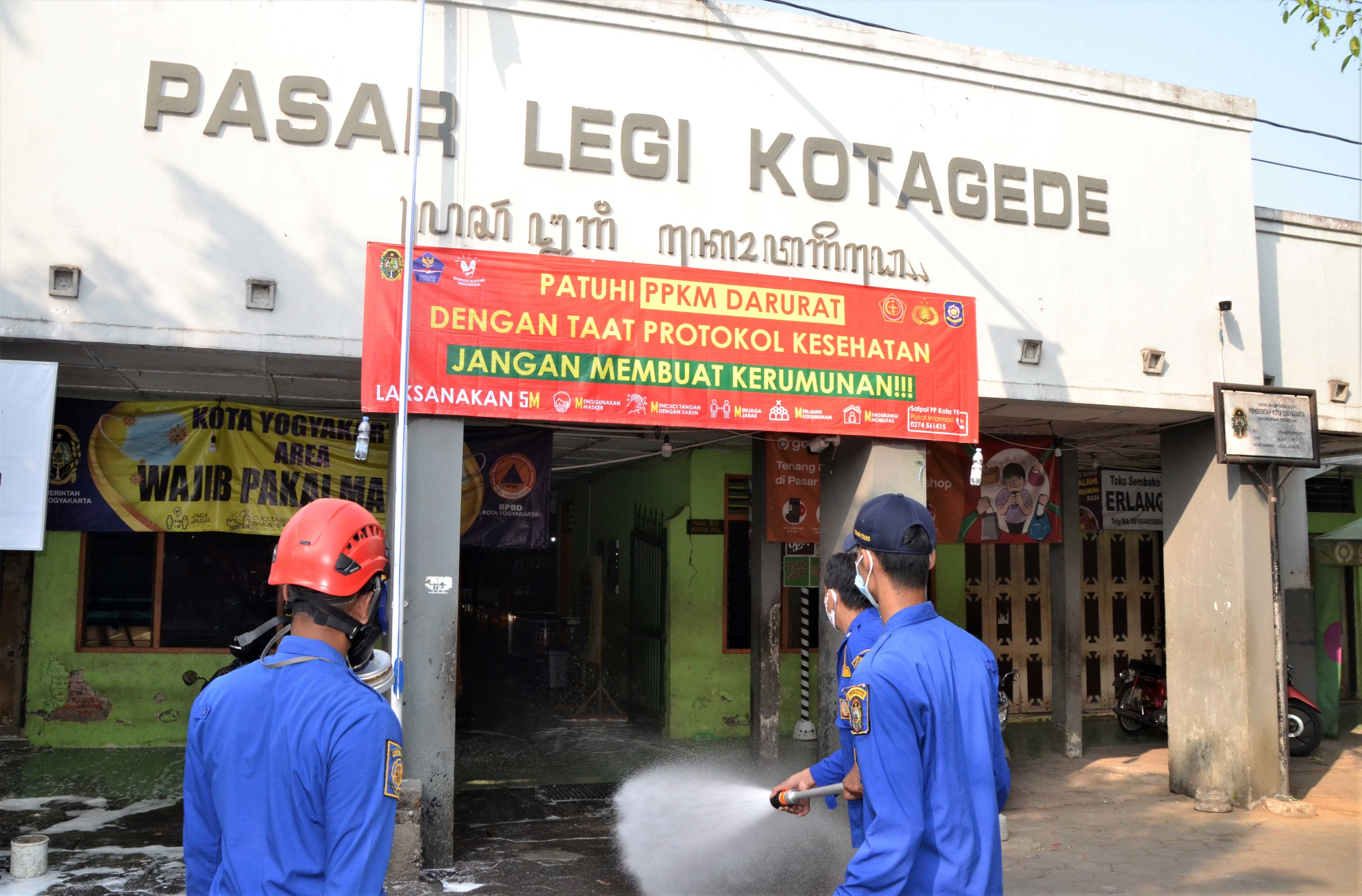 Pemkot Yogya Giatkan Disinfeksi Pasar Tradisional