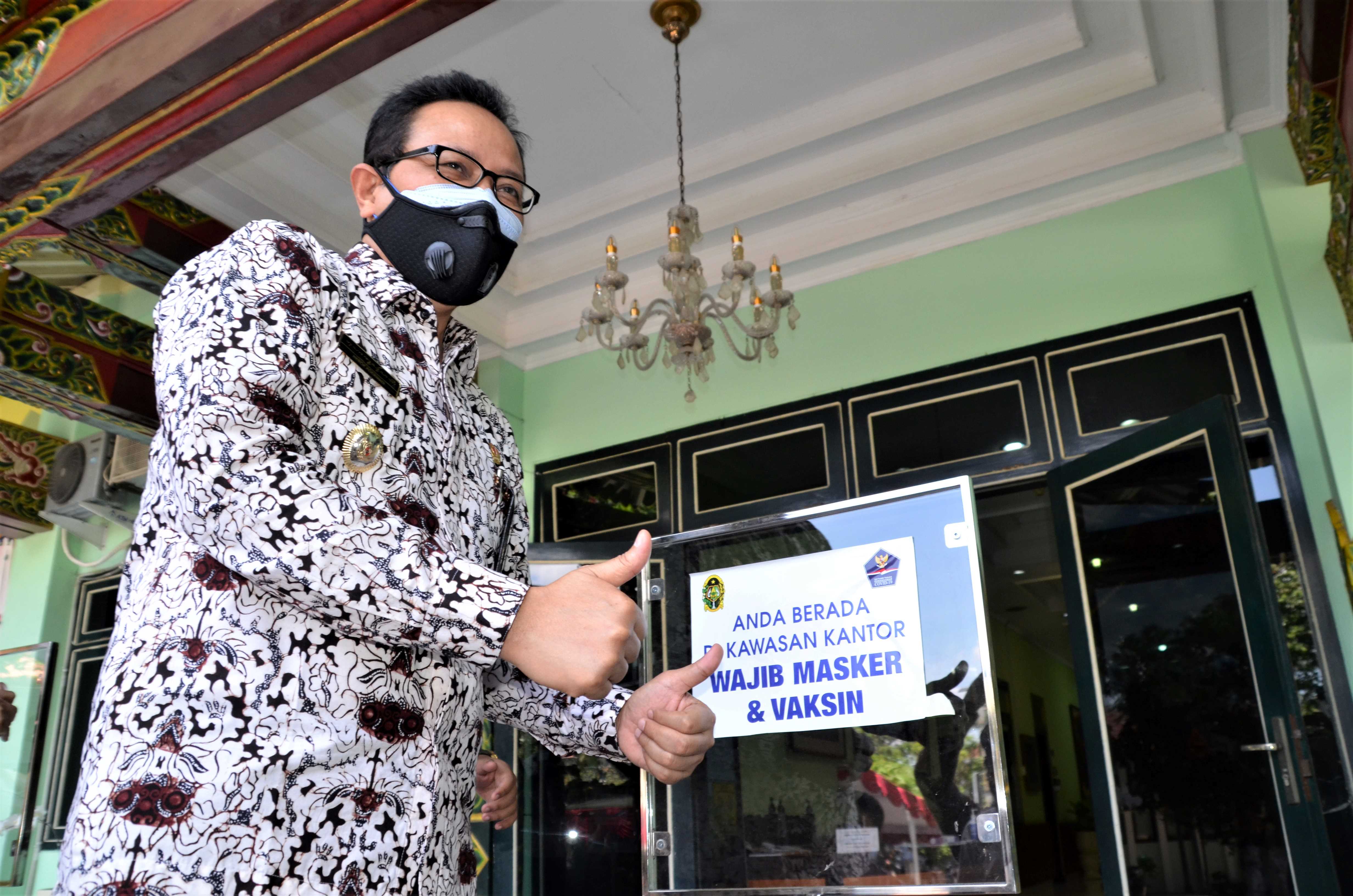 Balai Kota Yogya Jadi Kawasan Wajib Masker dan Vaksin