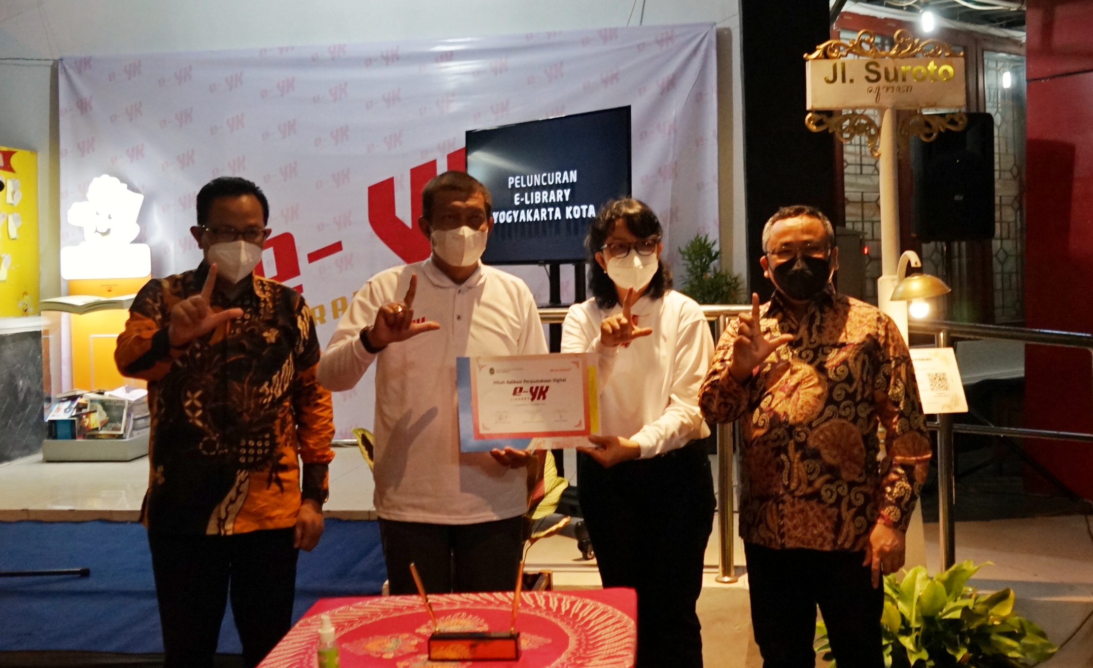 Tingkatkan Pelayanan Bagi Pemustaka, Dinas Perpustakaan dan Kearsipan Kota Yogya Luncurkan E-library YK