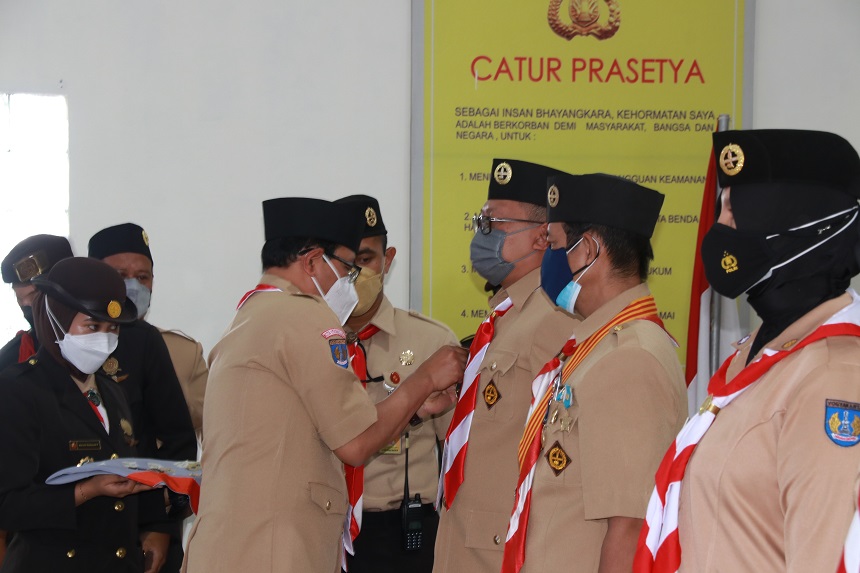 Wawali Lantik Anggota Saka Bhayangkara