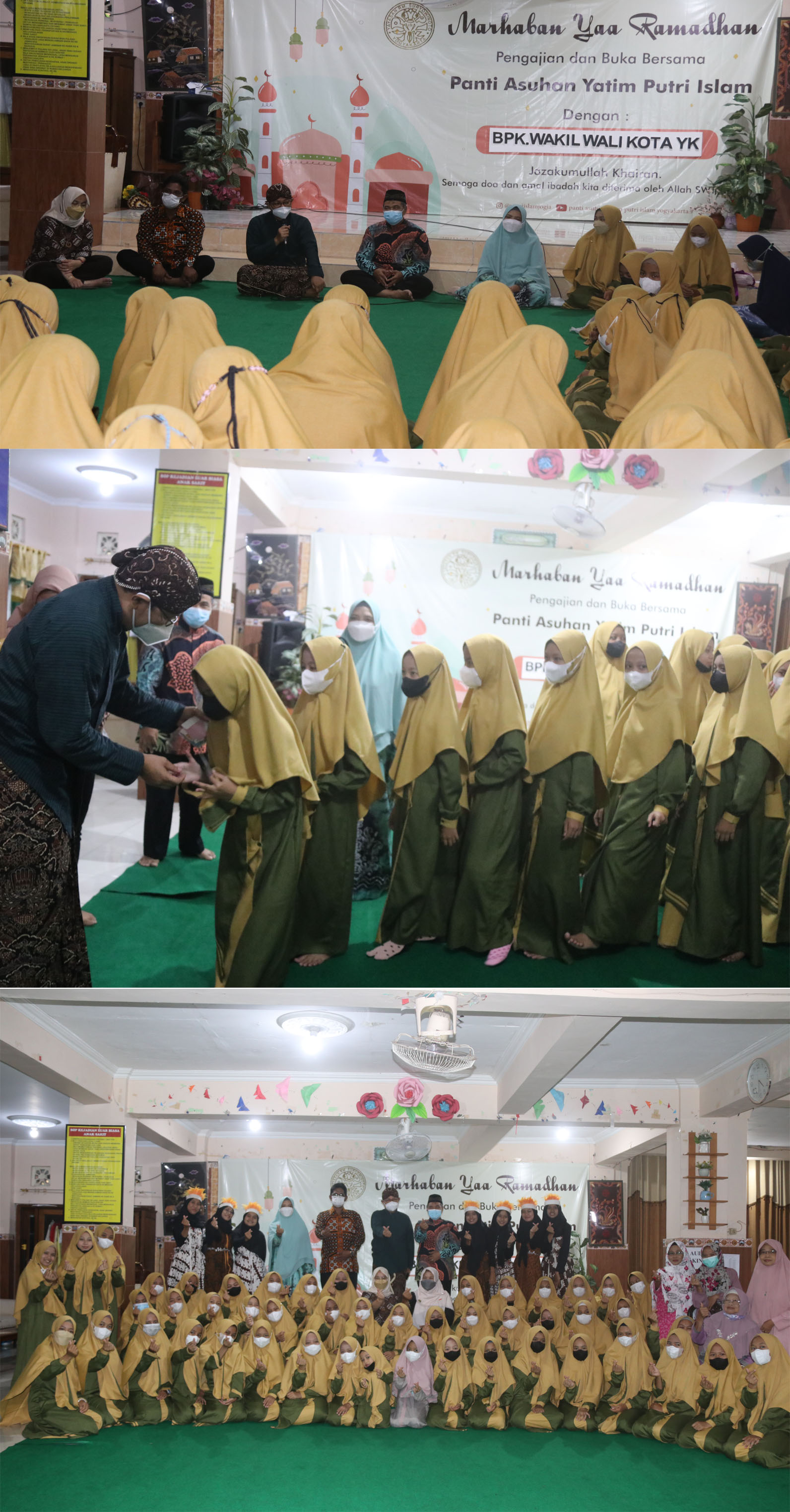 Wawali Berikan Motivasi Anak Yatim   