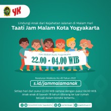 Pemberlakuan Jam Malam Anak di Kota Yogyakarta