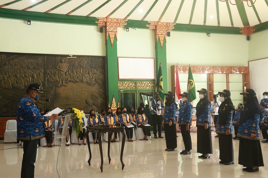 Sekda Kota Yogya Dikukuhkan sebagai Ketua Dewan Pengurus KORPRI