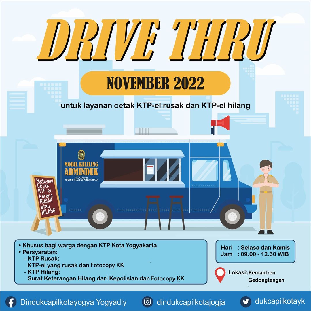 Pelayanan Drive Thru KTP-el bulan November 2022