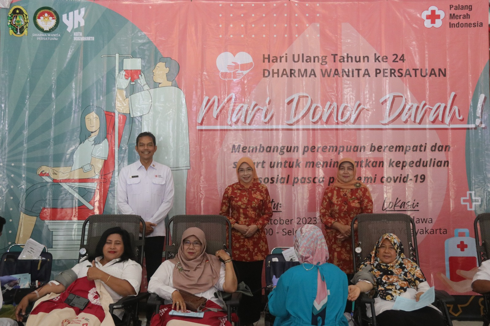 Donor Darah Awali HUT Ke-24 DWP Kota Yogya