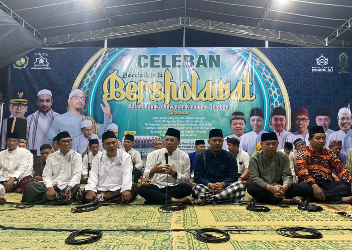 Sambut Ramadan, Warga Kampung Celeban Bersholawat dan Berdzikir Bersama