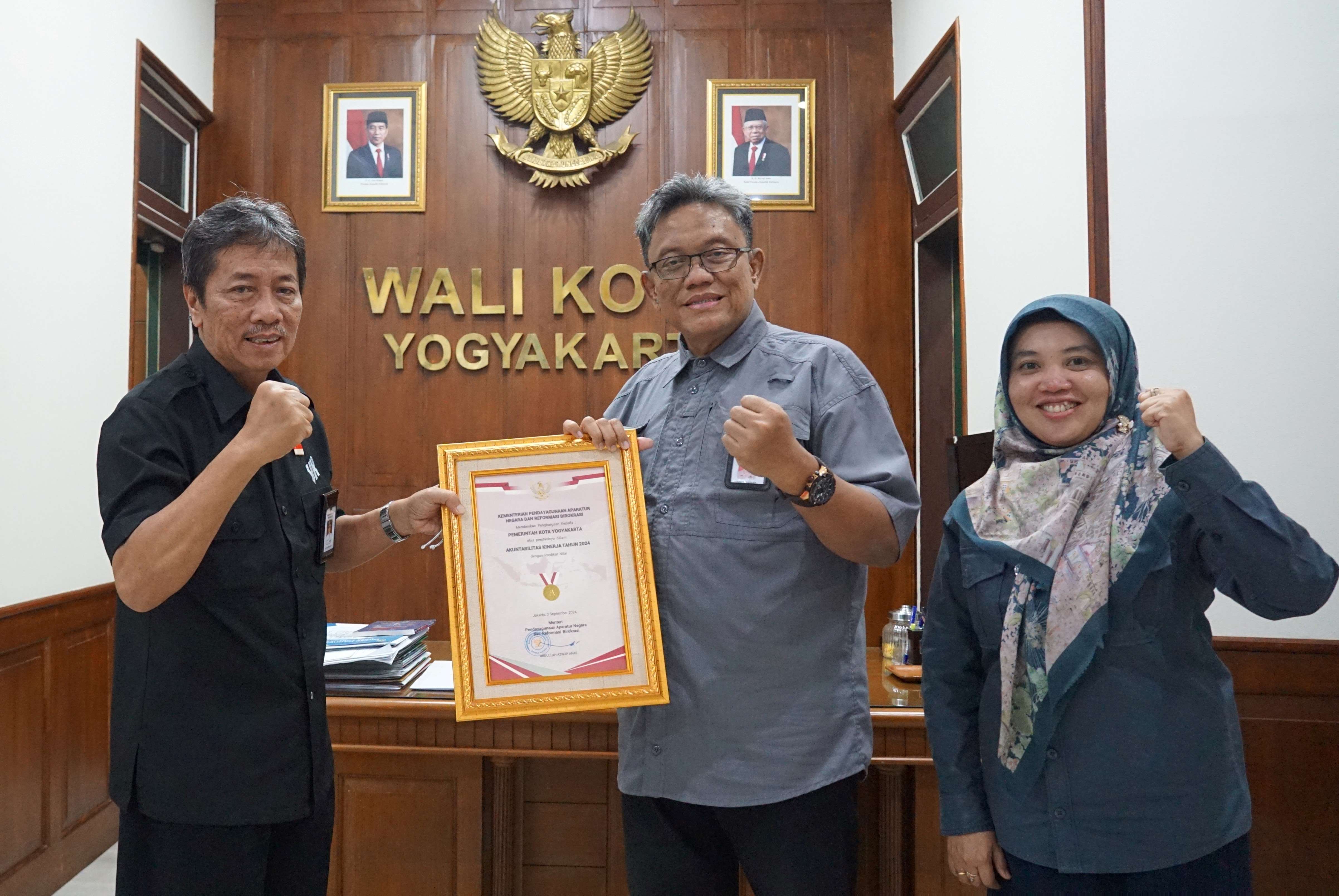 Nilai Sakip Pemkot Yogya Meningkat, Pertahankan Predikat A