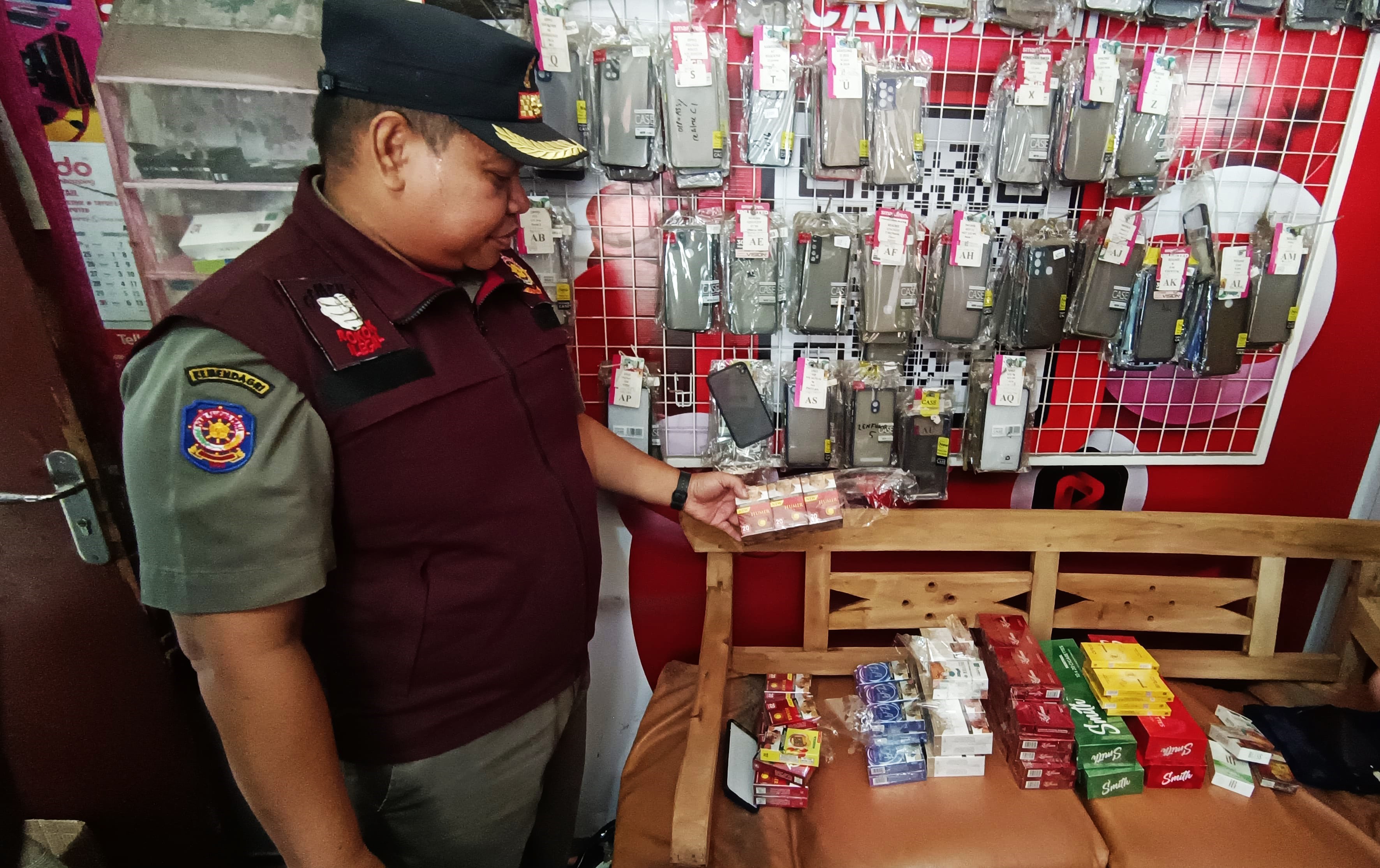 Satpol PP Yogya -Bea Cukai Tertibkan 3.460 Batang Rokok Ilegal