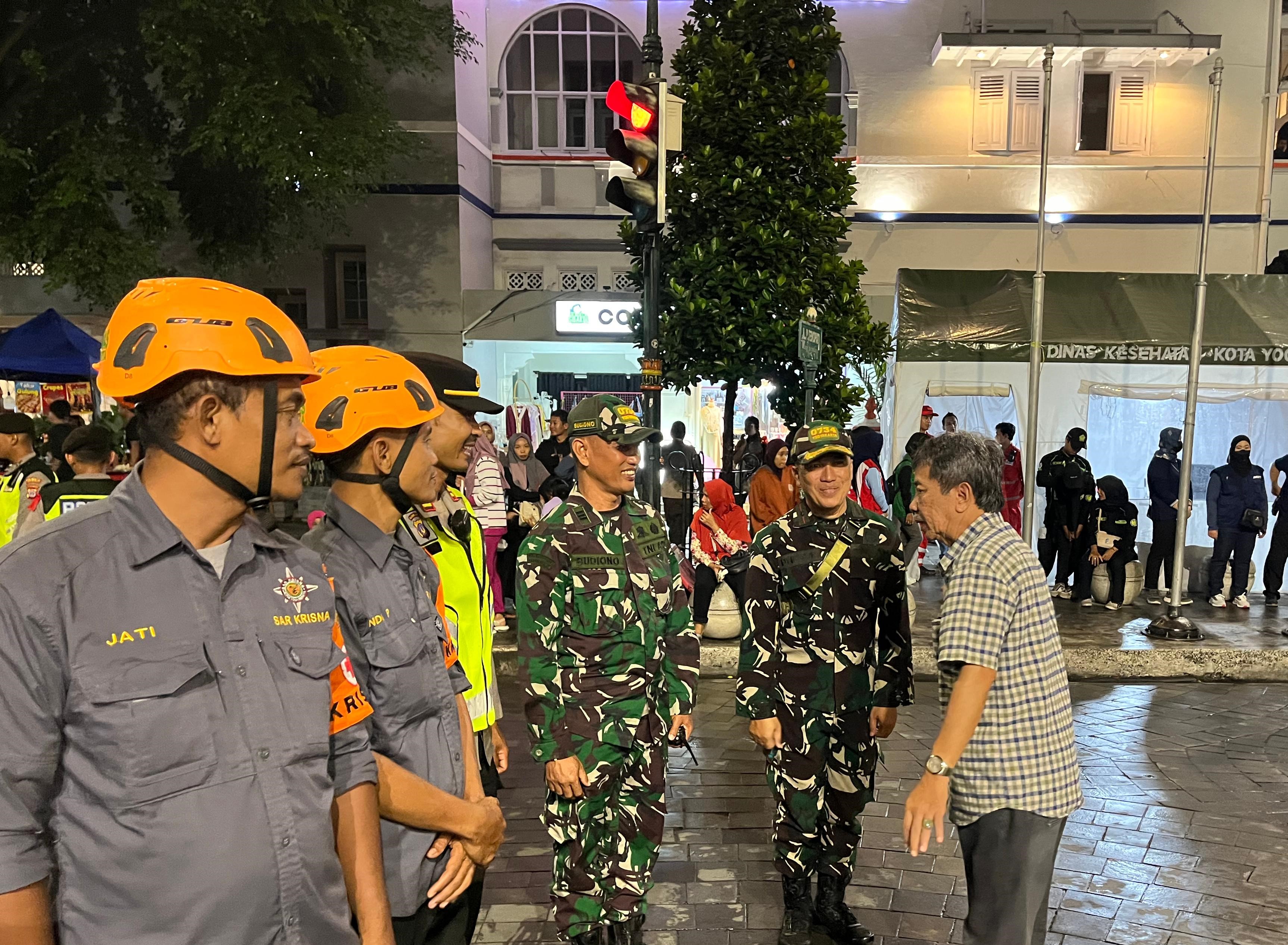 Pantauan Malam Tahun Baru di Yogya, Jaga Kondusifitas dan Kebersihan Pusat Keramaian