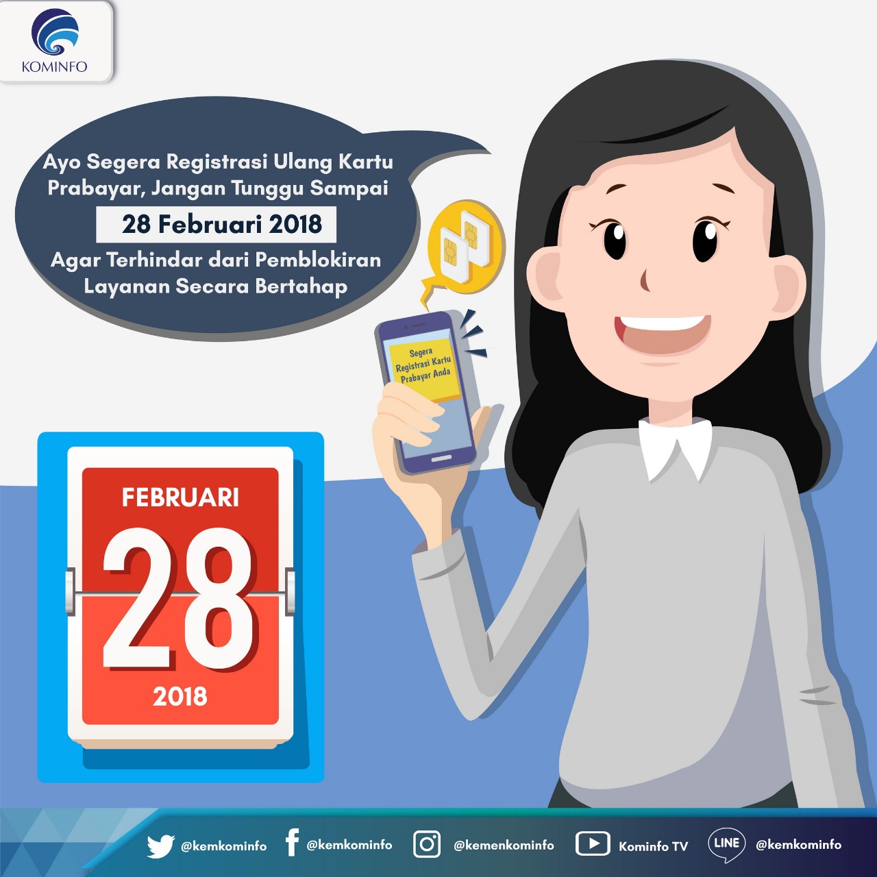 Segera Registrasi Ulang Kartu Prabayar Untuk Hindari Pemblokiran