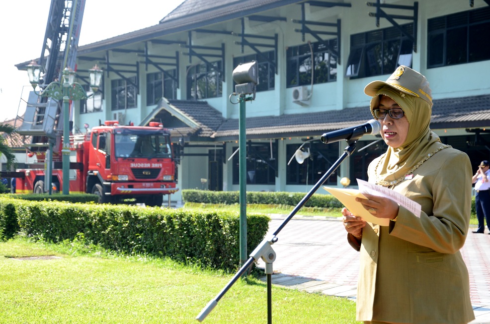 Upacara HUT Damkar Ke-97, Walikota Sampaikan Apresiasi Tinggi