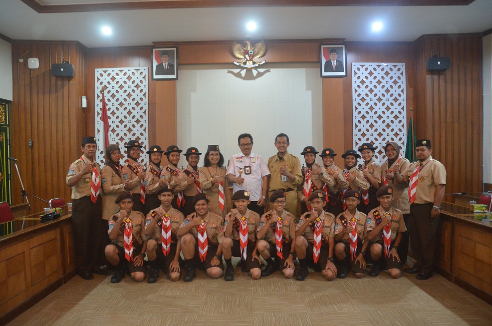 Gudep 03027-03028 SMPN 1 Kota Yogyakarta Wakili Kwarda Pramuka DIY dalam LT-V 2017