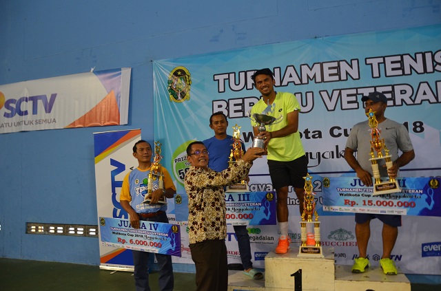 Kalahkan Papua, ATC Juara Tenis Veteran Walikota Cup 2018