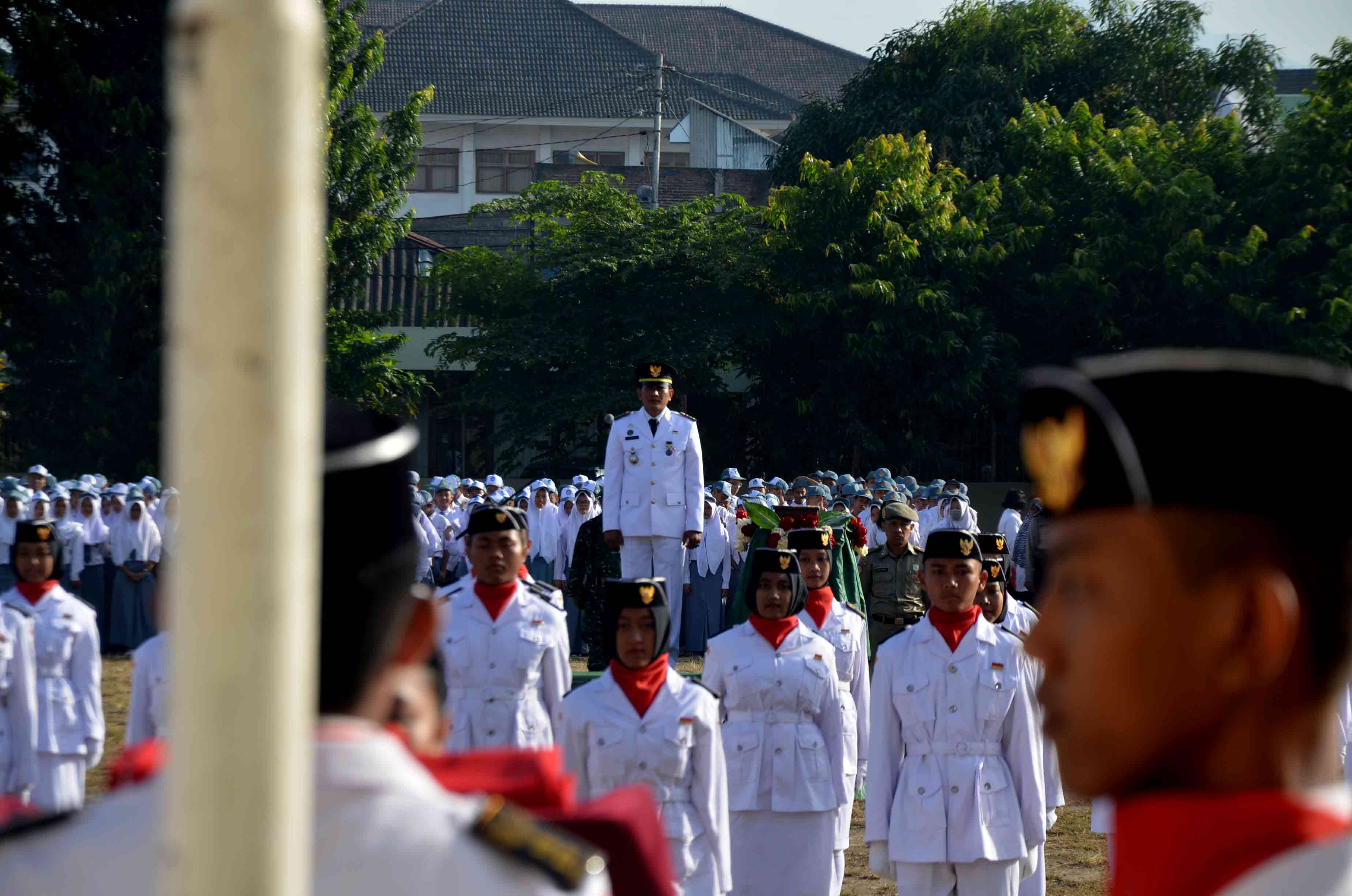 Upacara HUT RI 72 Kecamatan Jetis Berlangsung Khidmat