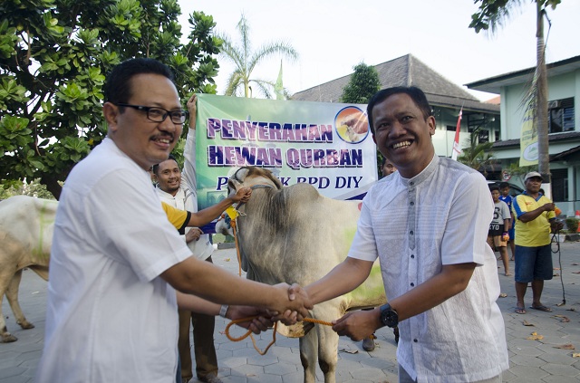 Idul Adha 1438 H, BPD DIY dan Bank Jogja Serahkan Hewan Kurban ke Pemkot