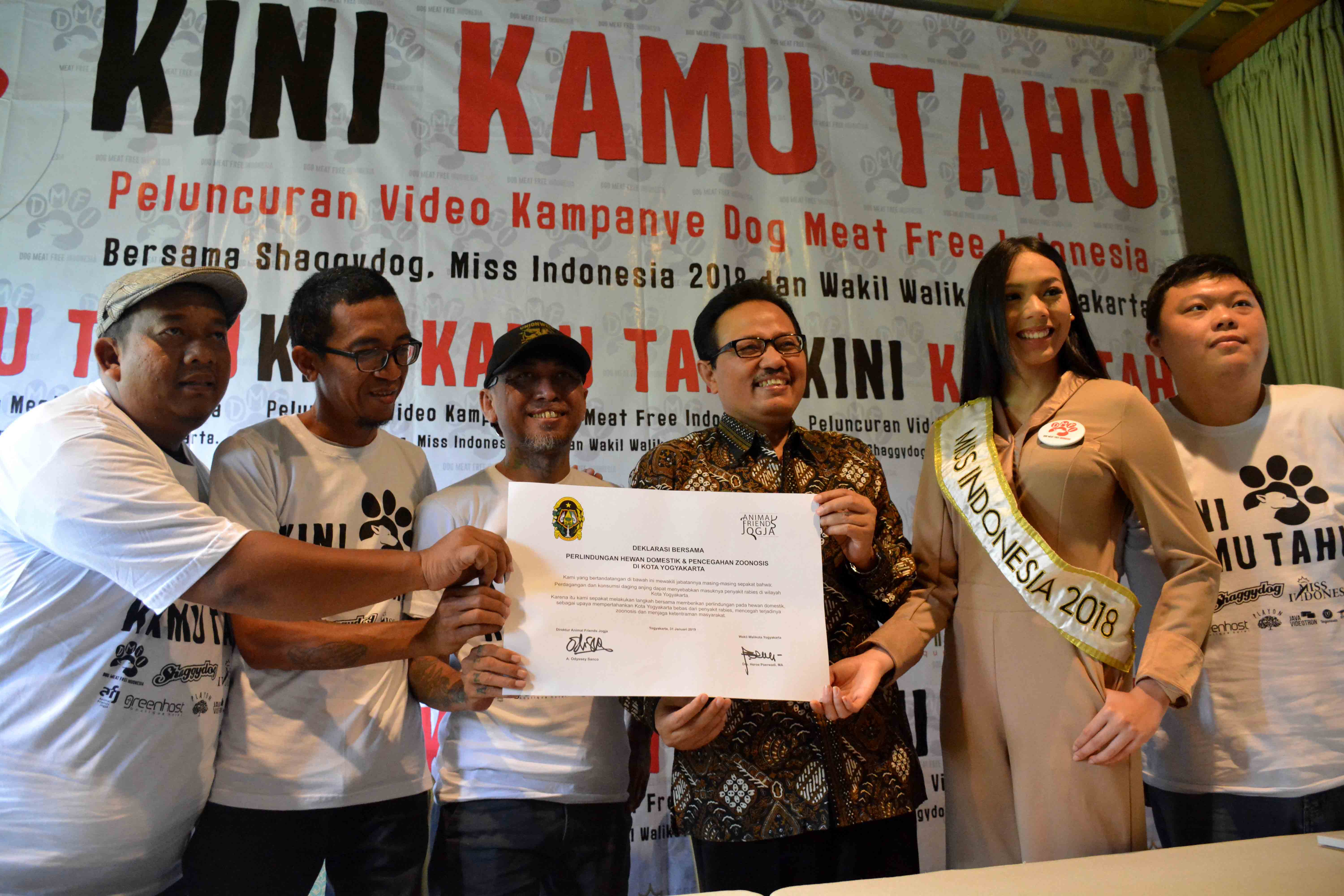 Pemkot Yogya dukung kampanye Dog Meat free Indonesia.