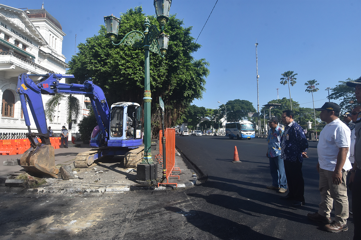 Area Titik Nol Depan Kantor Pos  Dipercantik Jadi Area Publik,  Juru Parkir Rela Direlokasi