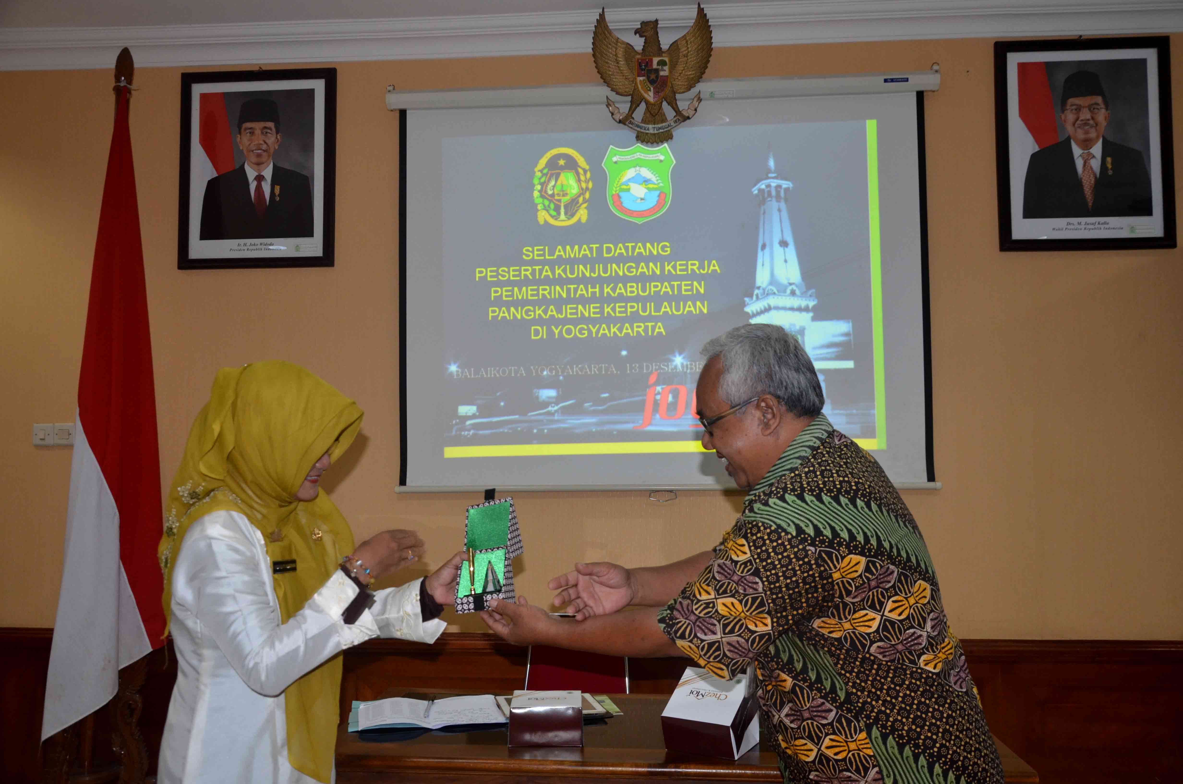 Tingkatkan kualitas pengelolaan daerah, Pemerintah Pangkajene dan Kepulauan Sambangi Pemkot Yogya