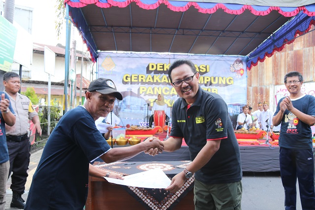 Ledok Tukangan dikukuhkan Sebagai Kampung Panca Tertib