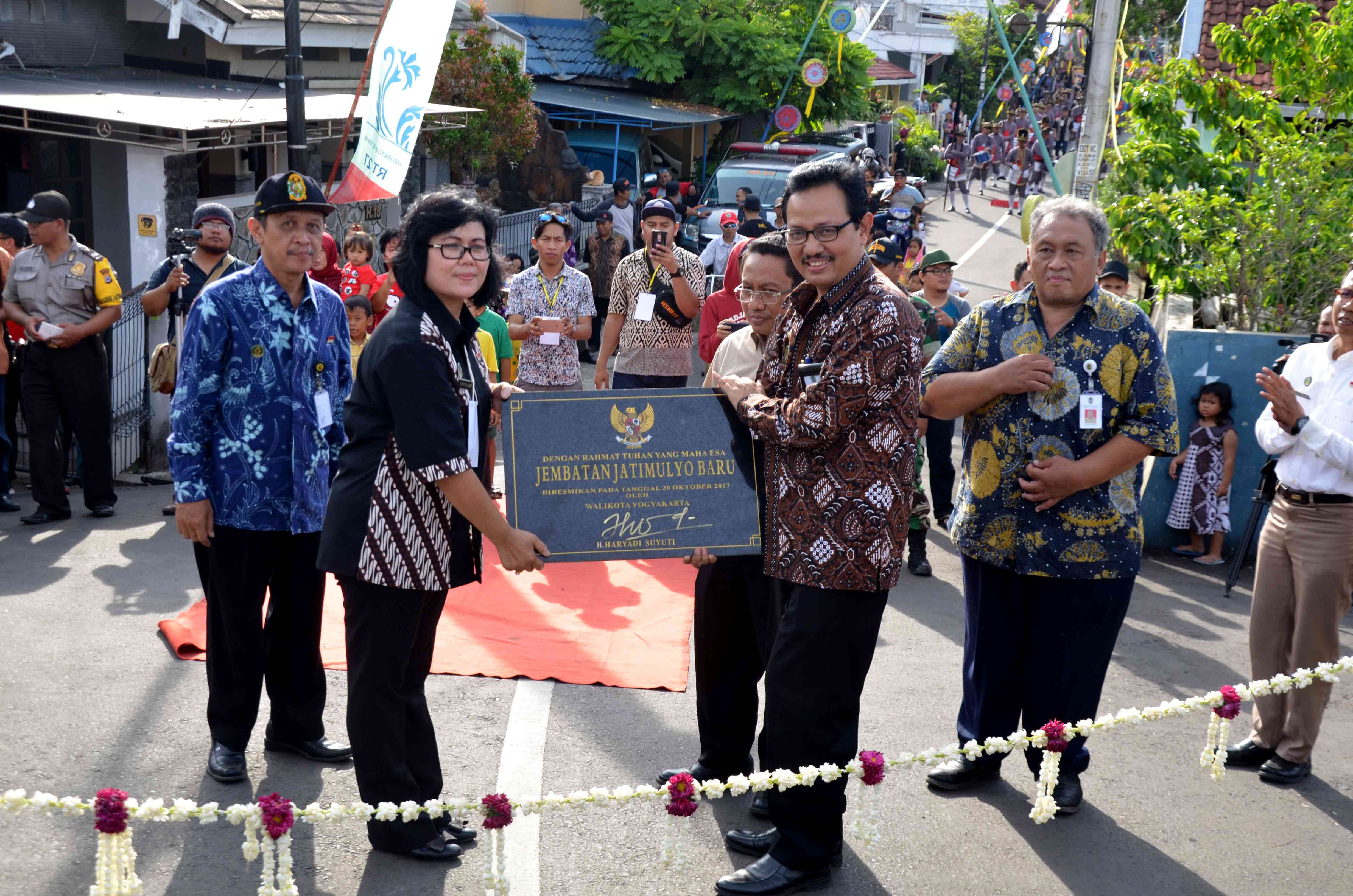 Wakil Walikota Resmikan Jembatan Jatimulyo Baru