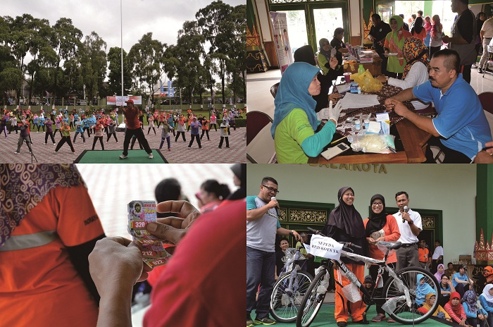 Peringati Hari Kesehatan Nasional, Dinas Kesehatan Kota Yogyakarta Gelar Senam Massal