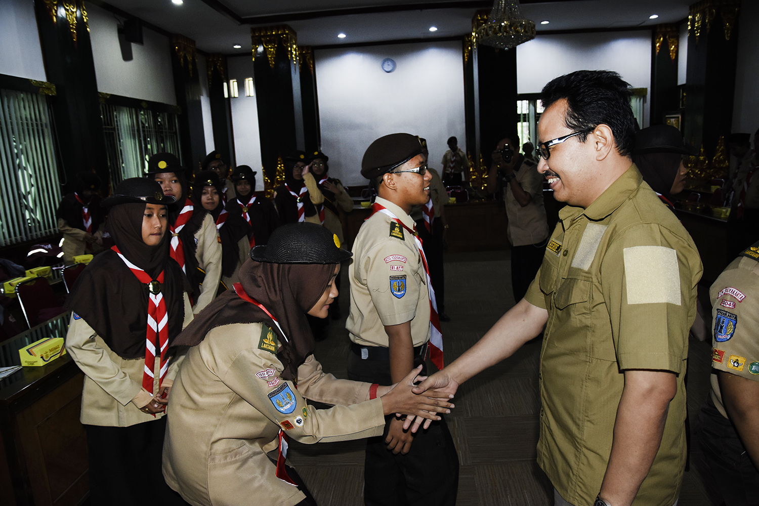 Kontingan Raimuna Nasional Kwartir Cabang Jogja Pamitan, Pesan Wakil Walikota: Jaga Karakter Jogja