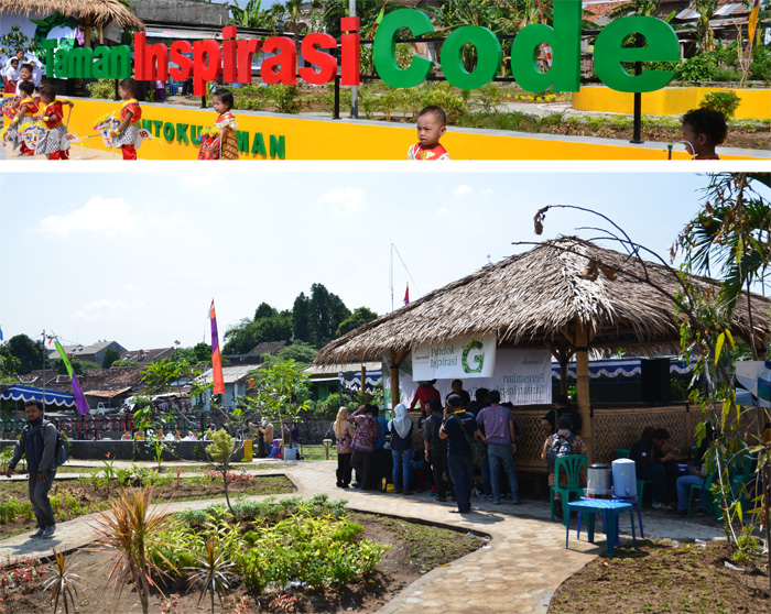 Taman Inspirasi Code  Mempercantik Pinggiran Sungai Code