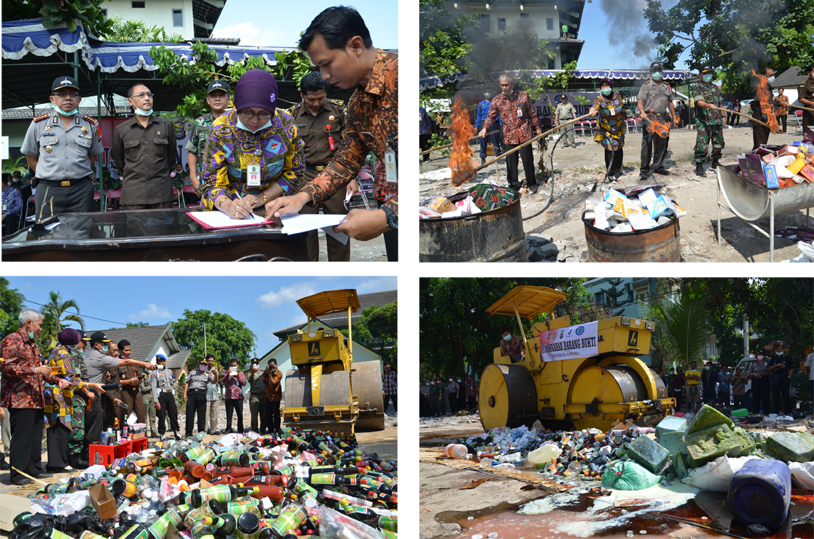 Barang Bukti Miras, Narkotika dan Obat Obatan Dimusnahkan, Walikota : Mari  Bangun Komitmen Berantas Pekat