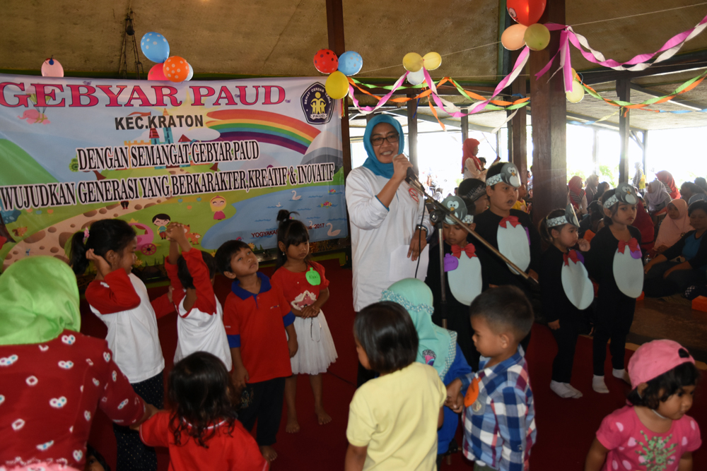 Isteri Wakil Walikota Buka Gebyar Paud, PAUD Membentuk Karakter Positip Anak Sejak Dini