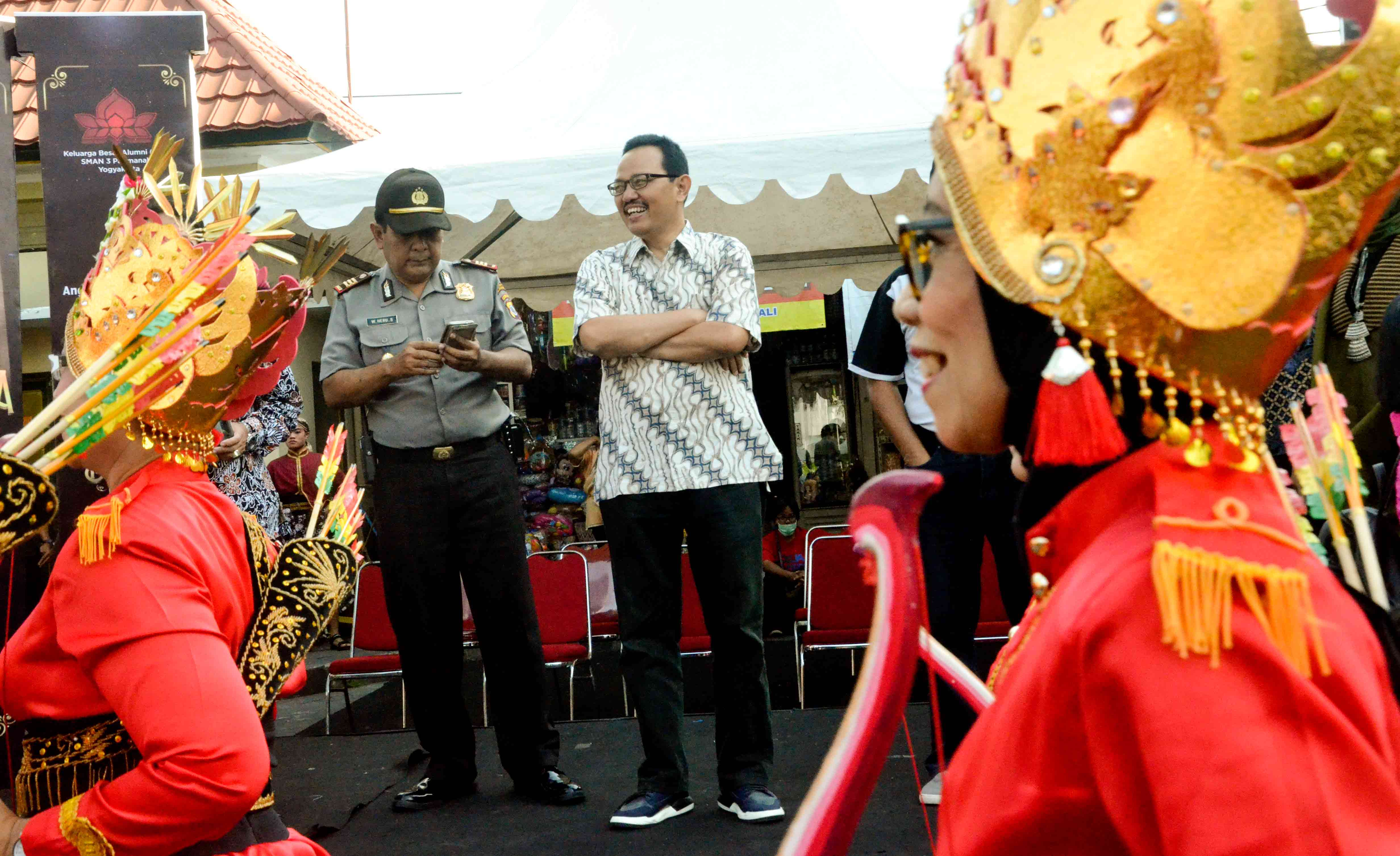 SMA Negeri 3 Yogyakarta Menggelar Festival Bregada di Sepanjang Jalan Malioboro