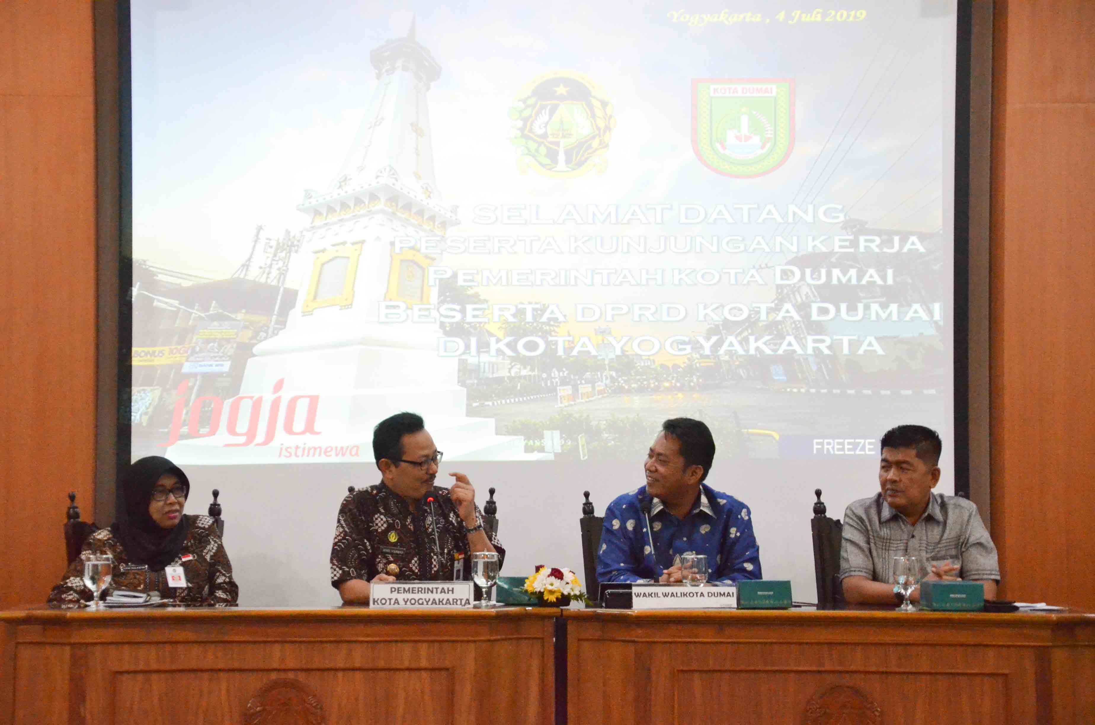 DPRD Kota Dumai Provinsi Riau Kunjungi Pemkot Yogya