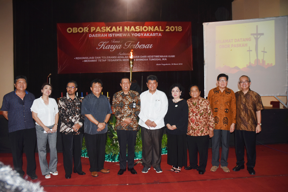 Obor Paskah 2018 Dikirab Masuk Kota Jogja, Walikota: Sampaikan pada Kota dan Gereja yang Dilewati, Kota Jogja adalah Kota Damai dan Penuh Toleransi