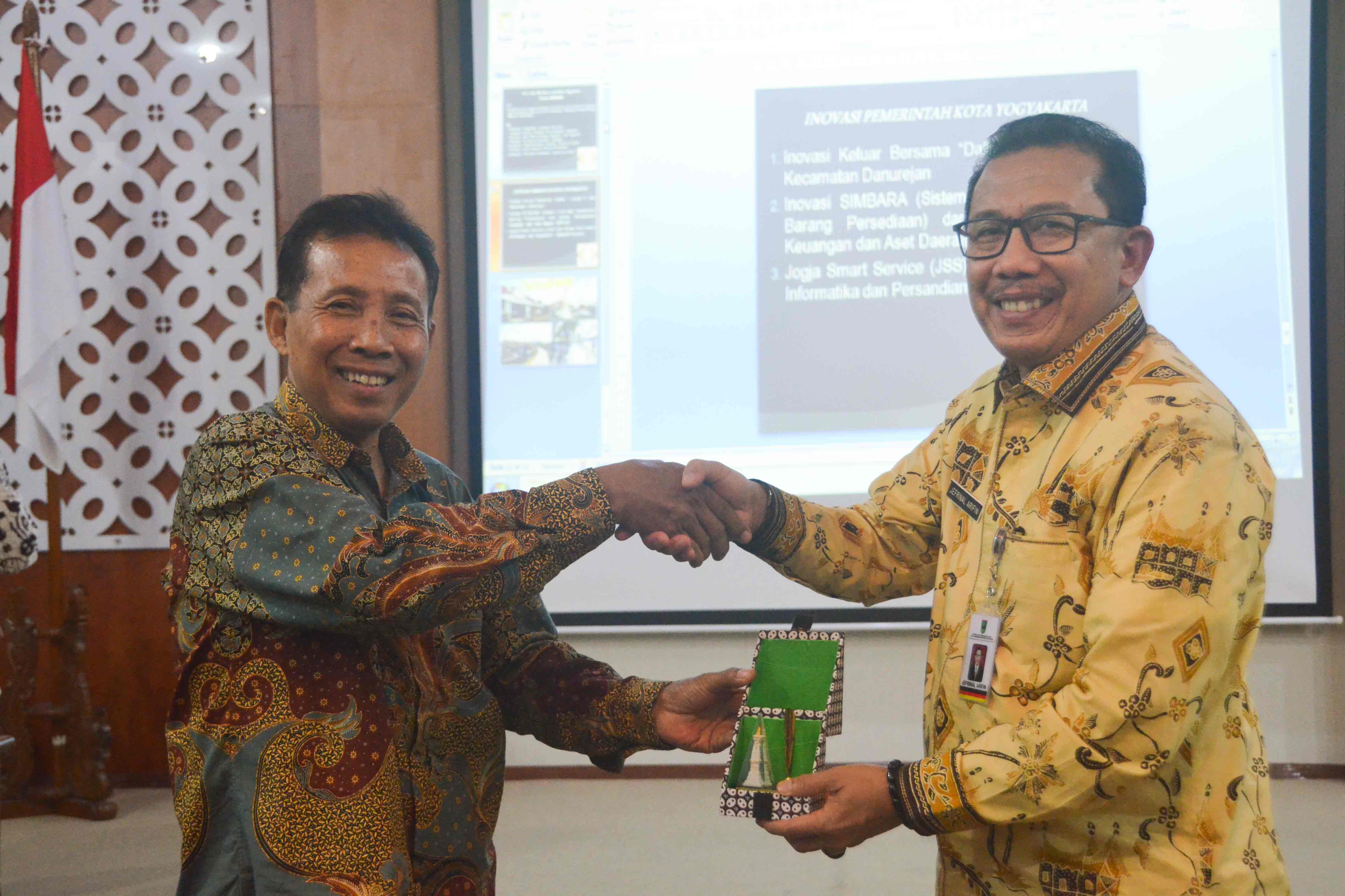 Pemkot Yogya Sambut Diklat PIM III Pemkot Sumatra Barat