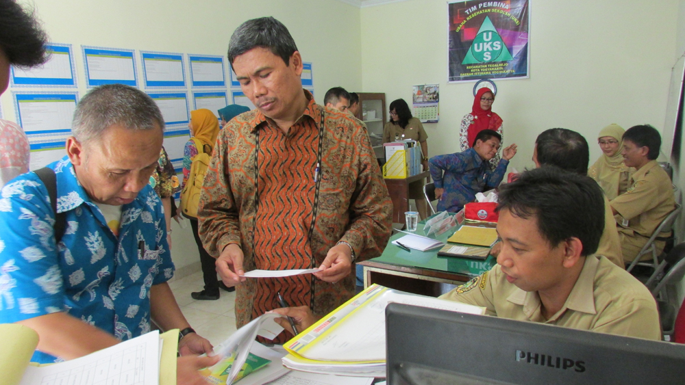 Lomba Sekolah Sehat (LSS) Tingkat Nasioanal di TP UKS Kecamatan Tegalrejo Dinilai Tim Nasional