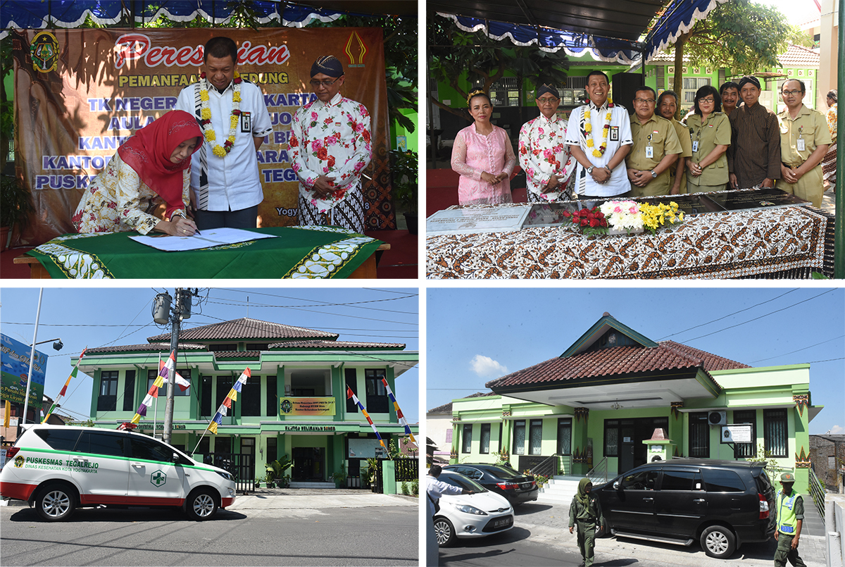 Walikota Jogja Resmikan Lima Buah  Proyek Pemkot Jogja TA 2018  di Kecamatan Tegalrejo